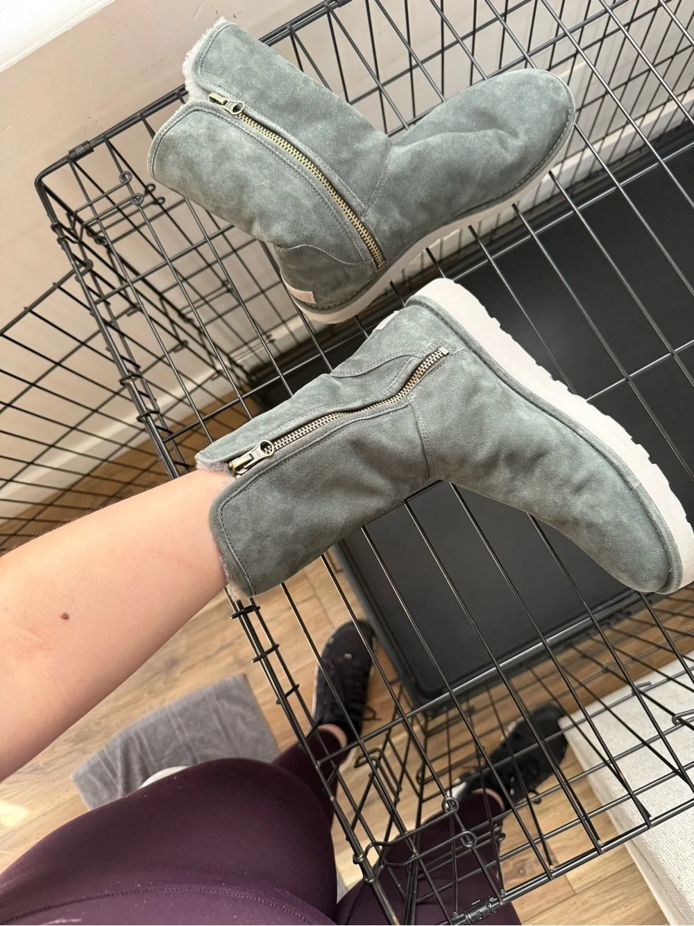 UGG Women's Mid-Calf Suede Boot in Gray